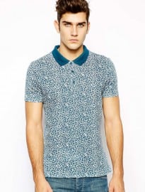 Native Youth Polo Shirt With Floral Print