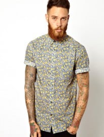 Liberty Shirt In Floral Milford Print With Short Sleeves