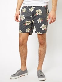 Pepe Chino Shorts Straight Fit Floral Print