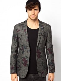 River Island Blazer In Floral Print