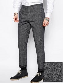 Asos Slim Fit Smart Trousers In Ditsy Floral