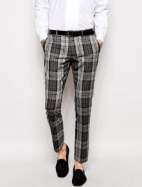 Selected Tartan Suit Trousers