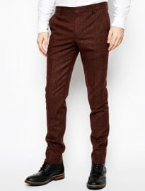 River Island Suit Trousers In Wool Blend