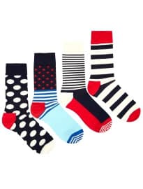 Happy Socks 4 Pack Nautical Gift Socks
