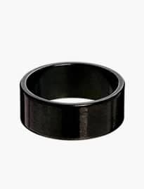 Reclaimed Vintage Black Stainless Steel Ring