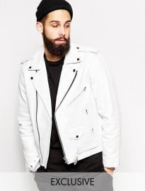 Reclaimed Vintage Leather Biker Jacket