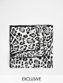 Reclaimed Vintage Animal Pocket Square