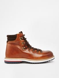 Selected Homme Hiking Shearling Look Hiking Boots