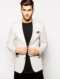 Asos Slim Fit Blazer In Jersey