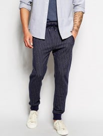 Boss Orange Slim Sweatpants With Fine Stripe