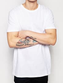 Asos Longline T-shirt With Crew Neck