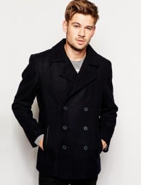 River Island Smart Wool Peacoat