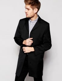 Selected Overcoat With Stretch