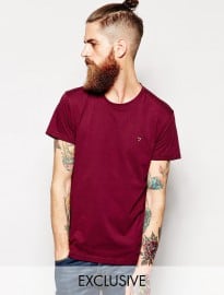 Farah Vintage T-shirt With F Logo In Slim Fit Exclusive