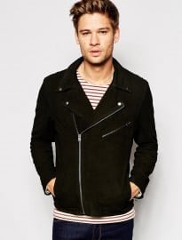 Selected Suede Biker Jacket