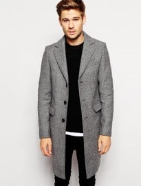 Selected Herringbone Overcoat