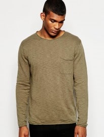 River Island Lightweight Marl Pocket Jumper