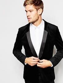 Selected Homme Velvet Dinner Blazer In Slim Fit
