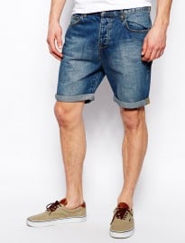 Asos Denim Shorts In Slim Fit