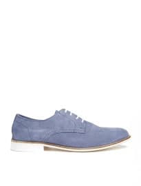 Asos Derby Shoes In Unlined Suede