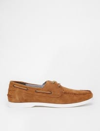 Asos Boat Shoes In Suede