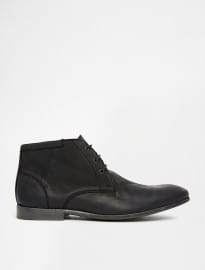 Asos Chukka Boots In Leather