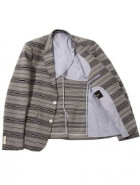 Asos Slim Fit Blazer In Stripe