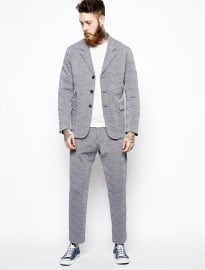Ymc Blazer In Fine Stripe