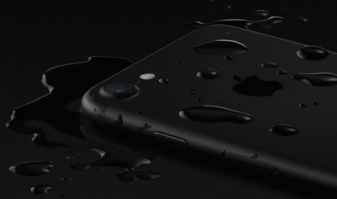 The iPhone 7 is Water Resistant