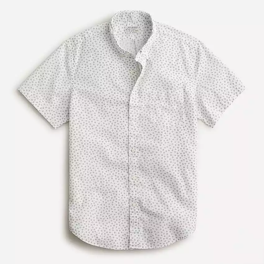 Camisa elástica de manga curta J.Crew