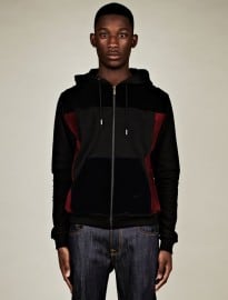 Christopher Kane Mens Flock Panel Hooded Top