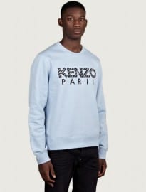Kenzo Men?s Blue Paris Logo Sweatshirt