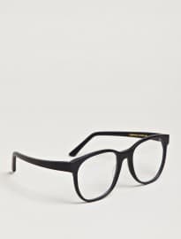 Larke Unisex Horne Matt Black Glasses