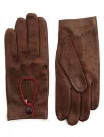 Leon Flam Light Brown Driving Gloves