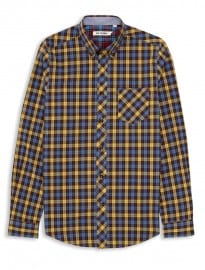 Ben Sherman Yellow Pop Tartan Check Long Sleeve Shirt