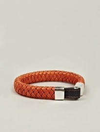 Miansai Sterling Silver And Leather Bracelet
