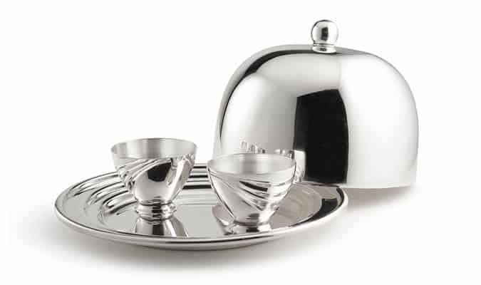 Audley Silver Domed Double Egg Cup