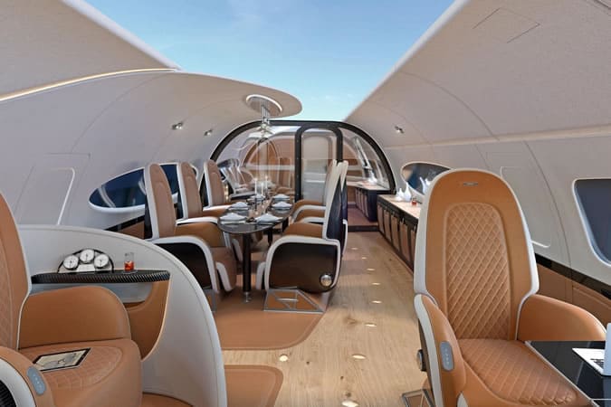 Airbus x Pagani Infinito Jet Cabin
