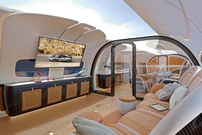 Airbus x Pagani Infinito Jet Cabin