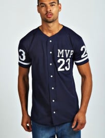 Mesh Look Mvp Baseball Shirt