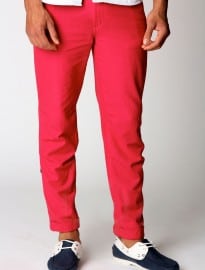 Brick Red Linen Trousers
