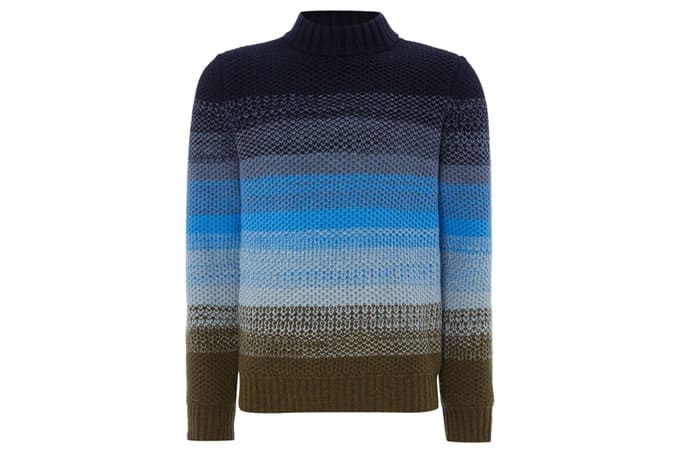 Perry Ellis America Knitted Crew-Neck Wool-Blend Jumper