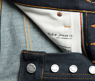 Nudie Jeans Co x Oi Polloi Grim Trim Dry Rainbow Jeans