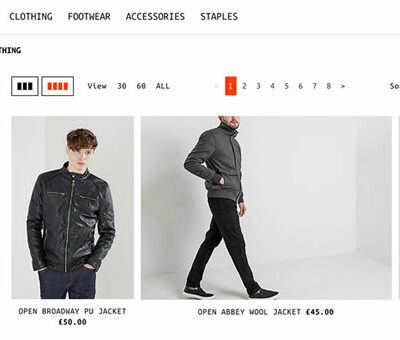 Open Menswear Launches Online