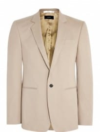 Joseph Beige Stretch Cotton Raphael Blazer