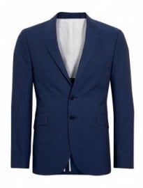 Ps Paul Smith Navy Cotton Fine Stripe Blazer