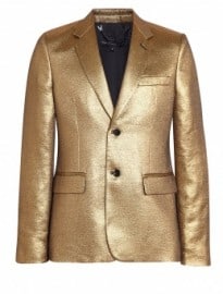 Marc By Marc Jacobs Gold Veruschka Lamé Blazer