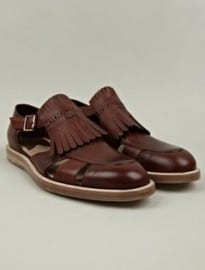 Paul Smith Mens Tan Armada Leather Sandal