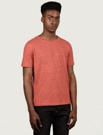 Paul Smith Mens Orange Marl Cotton T-shirt