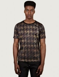 Paul Smith Mens Houndstooth Printed T-shirt